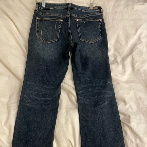 Anthropologie Two Tone Ankle Parallel Jeans - Picture 3 of 7